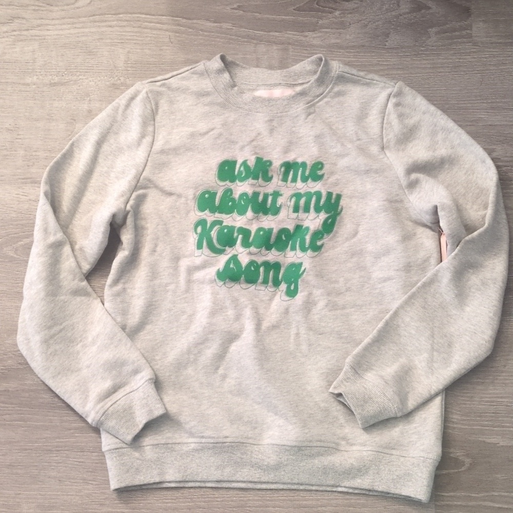 Ban.do gray green sweatshirt size small
